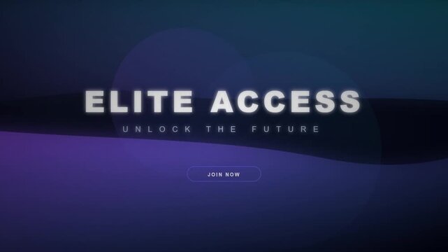 Digital Elite Access Unlock The Future Glowing Text Membership Illustration