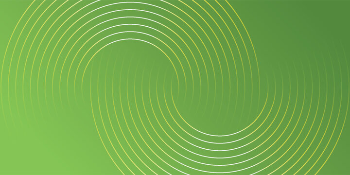 Green Abstract Gradient Background With Concentric Circle Wave Lines and Subtle Texture For Modern Design eps10