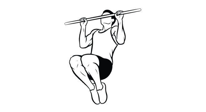 Woman performing a barbell exercise in a gym setting with exercise, strength