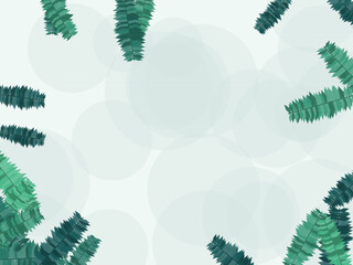 Tropical Palm Leaf Nature Pattern Design Backdrop © iushakovsky
