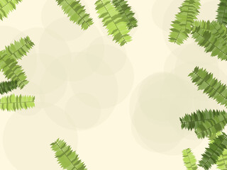 Exotic Palm Leaves Botanical Pattern Background © iushakovsky