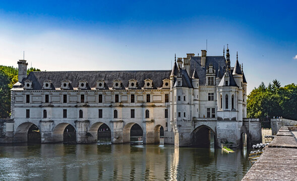 Castle Chenonceau, river Loire valley, France