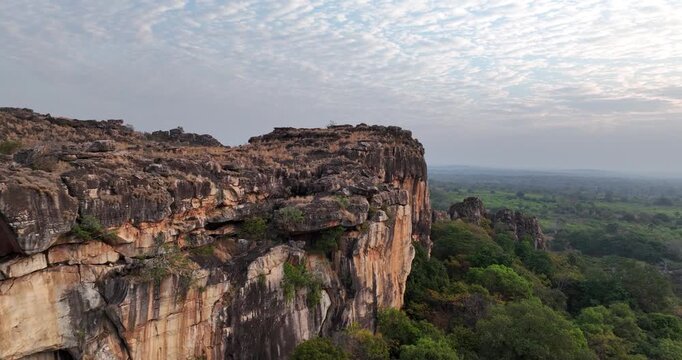 The Giants Beneath the Clouds Aerial Chronicles of Conakry&rsquo;s Rocky Realm