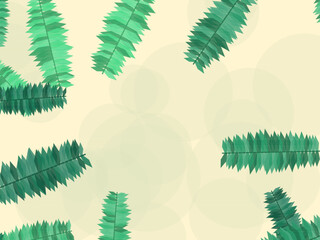 Palm Leaves Summer Vacation Pattern Background © iushakovsky