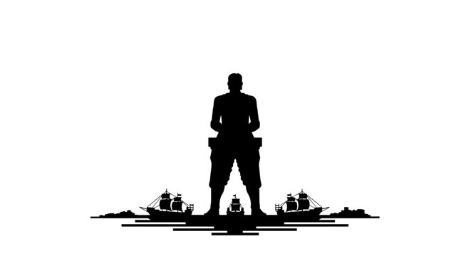 Man standing with luggage outdoors alone.