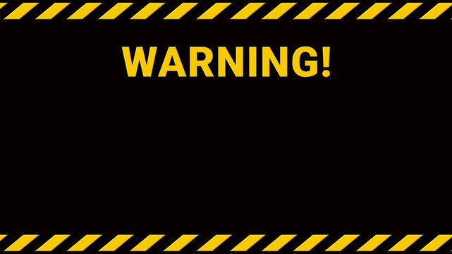 warning alert under construction green screen background