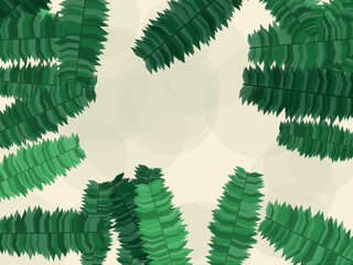 Tropical Palm Leaf Nature Pattern Design Backdrop © iushakovsky