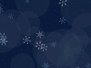 Fototapeta premium Snow Crystal Snowflake Pattern Winter Background