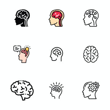 Futuristic Human Brain Vector with Neural Network Connections and Glowing Digital Intelligence Concept.eps