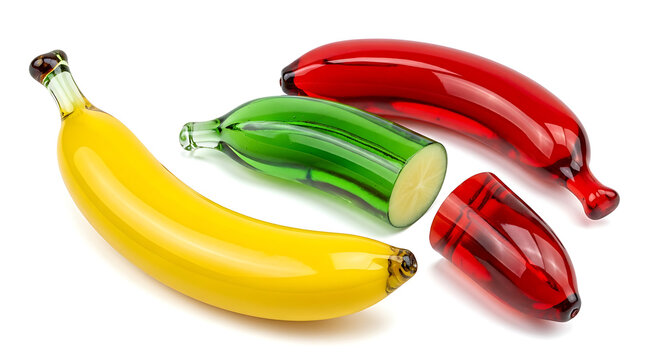 Frutas fant&aacute;sticas de vidro, frutas de vidro, geradas por IA