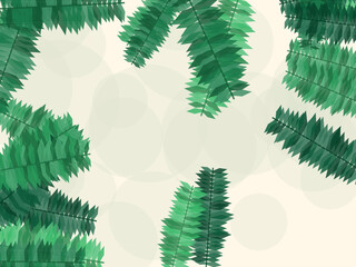 Palm Leaves Summer Vacation Pattern Background © iushakovsky