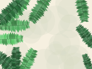 Tropical Palm Leaf Summer Pattern Design © iushakovsky