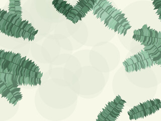 Exotic Palm Leaves Botanical Pattern Background © iushakovsky