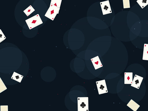 Playing Cards Poker Pattern Casino Background