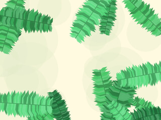 Palm Leaves Summer Vacation Pattern Background © iushakovsky