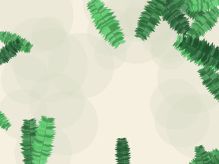 Tropical Palm Leaf Nature Pattern Design Backdrop © iushakovsky