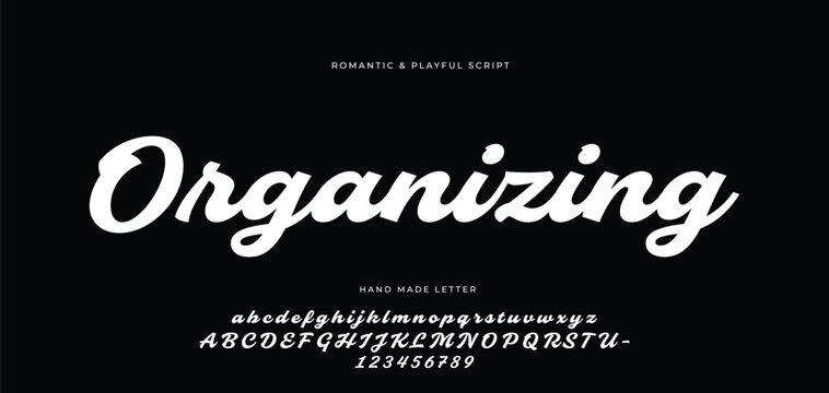 Hand drawn vector alphabet. Modern monoline signature script font. Elegant Signature Font. Best Alphabet Beautiful Calligraphy Signature Font.