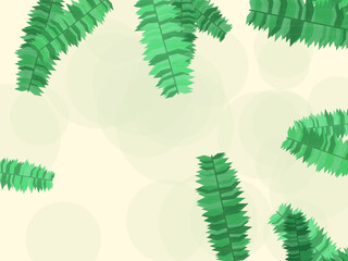 Exotic Palm Leaves Botanical Pattern Background © iushakovsky