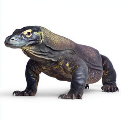 Fototapeta premium Komodo Dragon Lizard Reptile Isolated