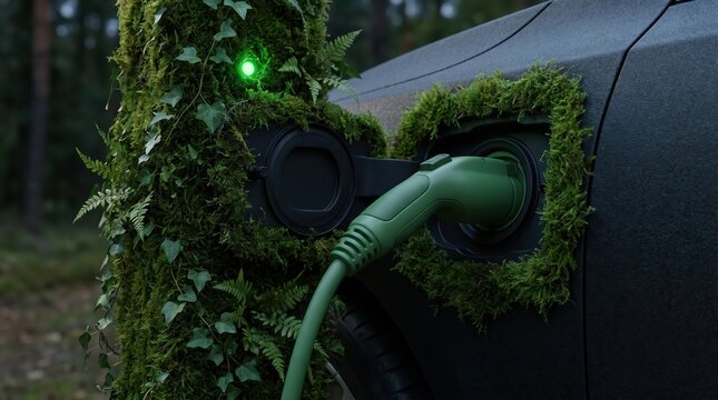 Eco-friendly electric car charging station
