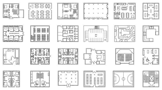 Various Floor Plan Designs.
