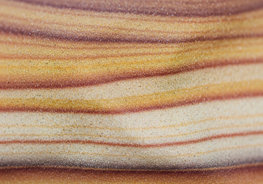 Natural sandstone texture, layered rock background, desert sediment