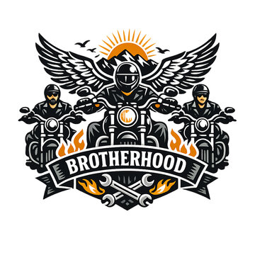 brotherhood on wheels, biker brotherhood, motorcycle club lifestyle, riders unity concept, biker gang culture, freedom on the road, motorcycle adventure, road trip brotherhood, riding together concept