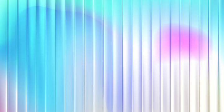 Cool blue cyan gradient abstract background with vertical glass lines, soft waves and pink accent for technology banner or website header