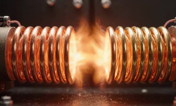 Copper and gold resonant system demonstrating clean power transmission without physical contact