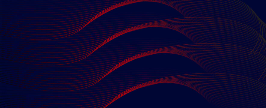 Abstract background design red blue diagonal blue and pink or purple line pattern. Vector horizontal format for digital luxury business banner, contemporary cover, luxury premium.