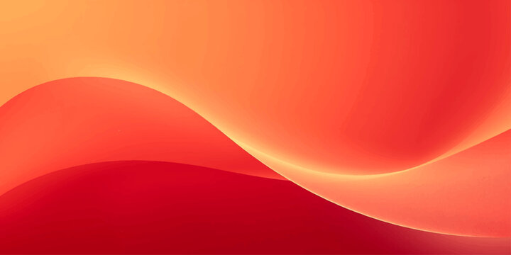 Abstract red background with orange and yellow gradient waves creating a motion pattern of light and fire energy for a modern vector illustration wallpaper design