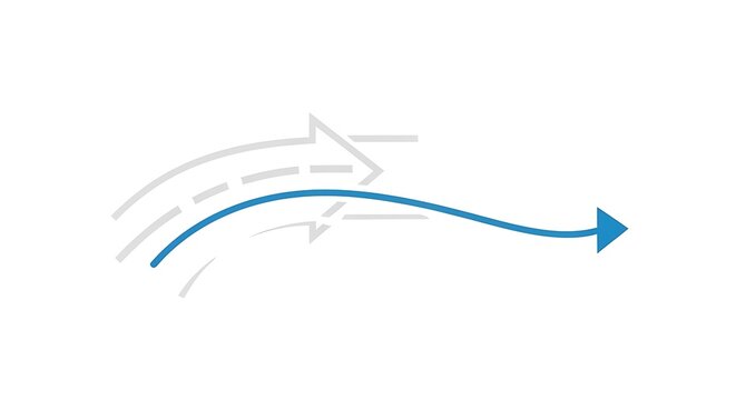 Arrow redirection with transparent background