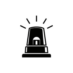 Obraz premium Emergency Siren Light Icon Vector Illustration