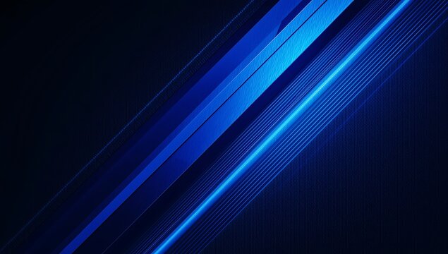 Abstract shimmering blue diagonal lines and grid pattern on a dark background creating a futuristic texture