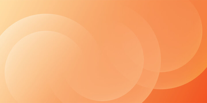Warm Orange Abstract Gradient Background With Soft Circular Bokeh Shapes and Smooth Minimal Texture