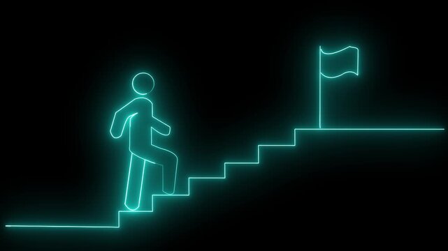 Success line icon. Vector illustration. Editable stroke. Easily changes to any color.