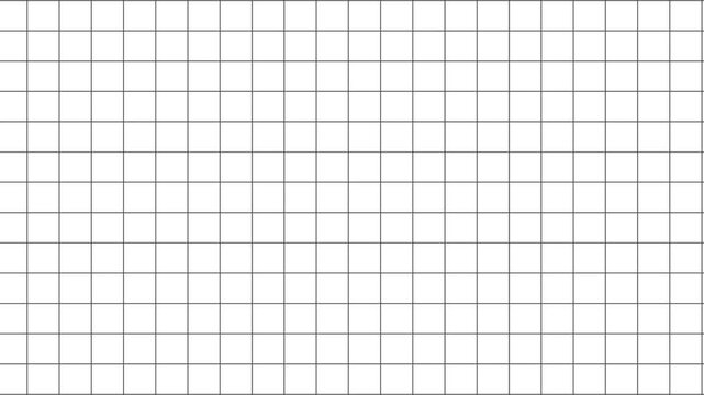 Seamless White Grid Pattern Background Loopable Animation.