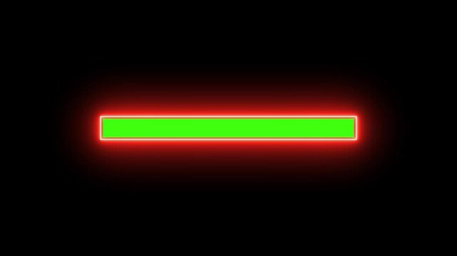 Green loading animation, circle loading icon, circle loading,Abstract loading bar please wait icon animation background. processing from 0 to 100 transfer on with black background.