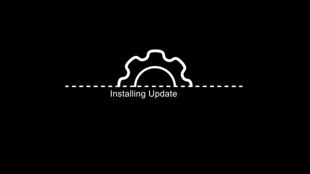 update system icon vector. Modern flat design vector illustration, concept of upgrade application progress icon, for graphic and web design. Installation of application or software. Loading process