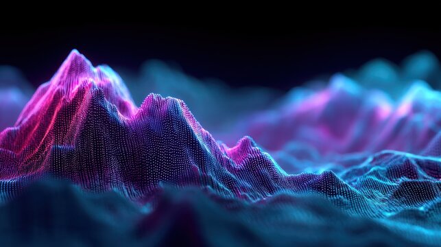 Abstract mountain range illustration