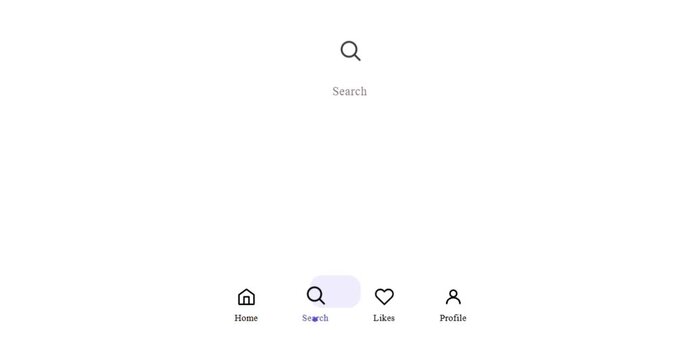 Mobile App Bottom Navigation Tab Bar