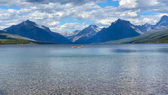 Kayaking Lake McDonald in Glacier National Park