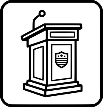 Podium icon.