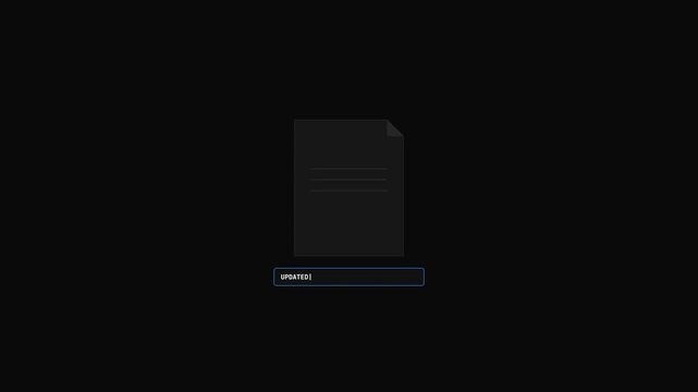 Dark Mode Software Interface Displaying System JSON File Being Renamed to Updated Manifest