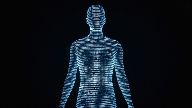 Digital transformation virtual reality data representation abstract studio future technology insights