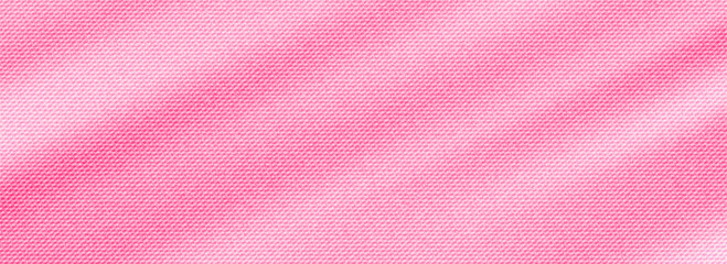 Pink background texture denim with a soft gradient effect is detailed with subtle light washing effects © Anastasiia