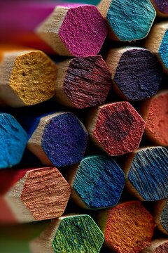 Colorful woven fabric coasters in various patterns and colors arranged in a circle colorful patterns