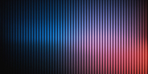 Obraz premium Abstract digital pattern with blue and purple vertical lines on dark background
