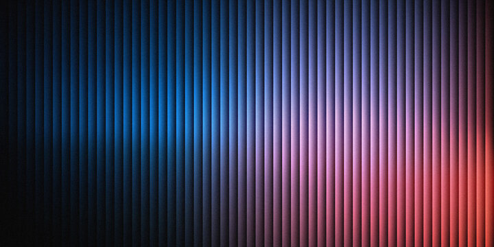 Abstract digital pattern with blue and purple vertical lines on dark background