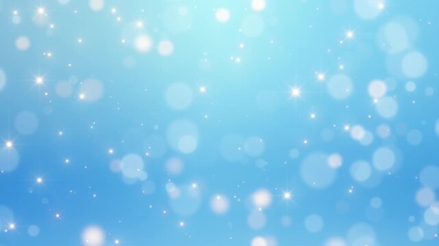blue sparkle particles background loop